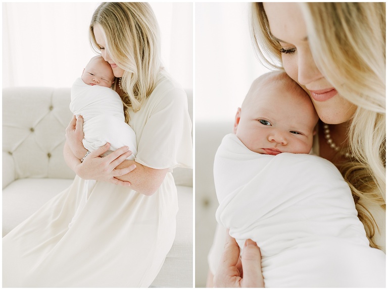 studio newborn session